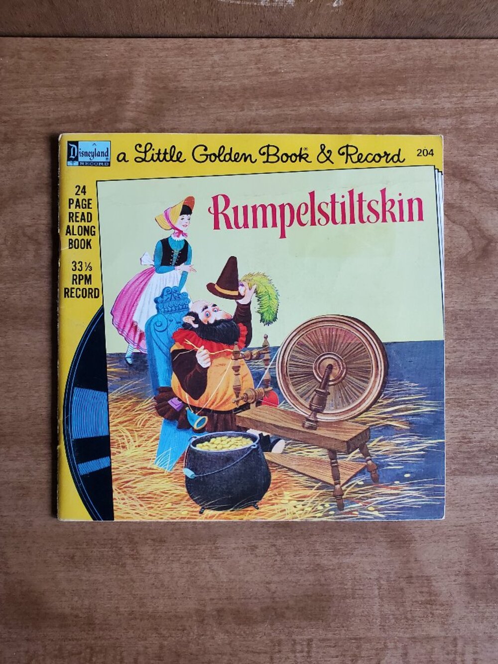 Vintage Rumpelstiltskin Little Golden Book and Record